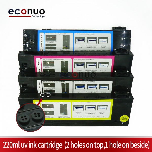 220ml UV Ink Cartridge  2 Holes On Top 1 Hole On Beside