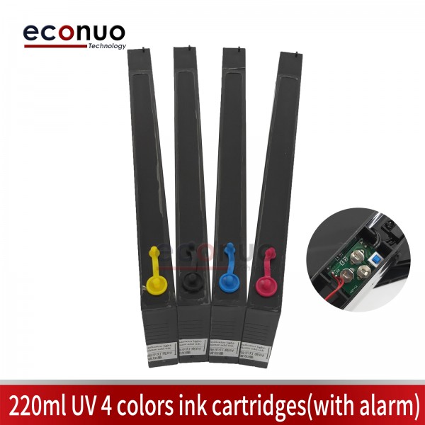  220ml UV 4 Colors Ink Cartridges(With Alarm)