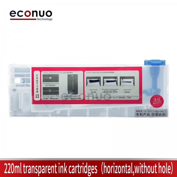 220ml Transparent Ink Cartridges（Horizontal Without Hole）