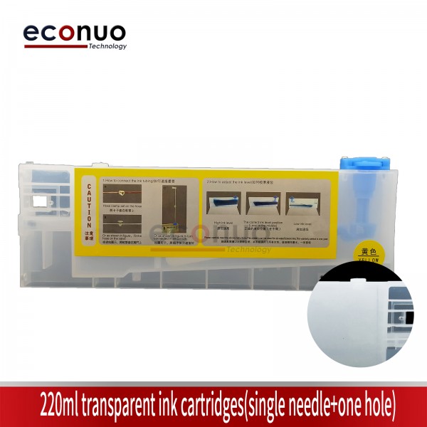 220ml Transparent Ink Cartridges Single Needle+One hole