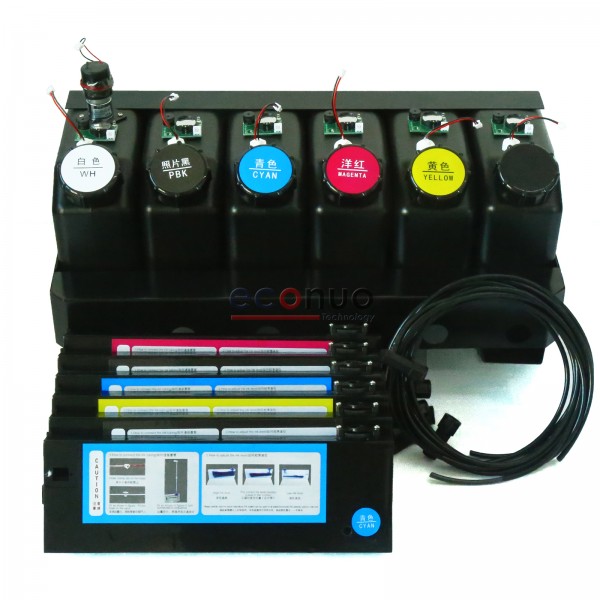 UV 6+6 Bulk System With Ink Level Sensor Alarm Control Panel And Stirrer
