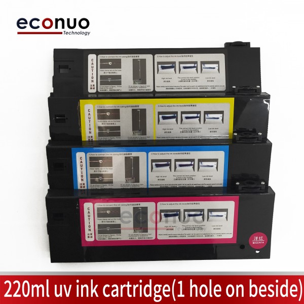 220ml UV Ink Cartridge 1 Hole On Beside