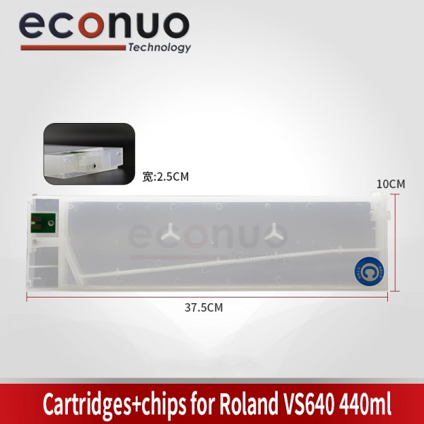  Ink Cartridges With Chips For Roland VS-640 440ml