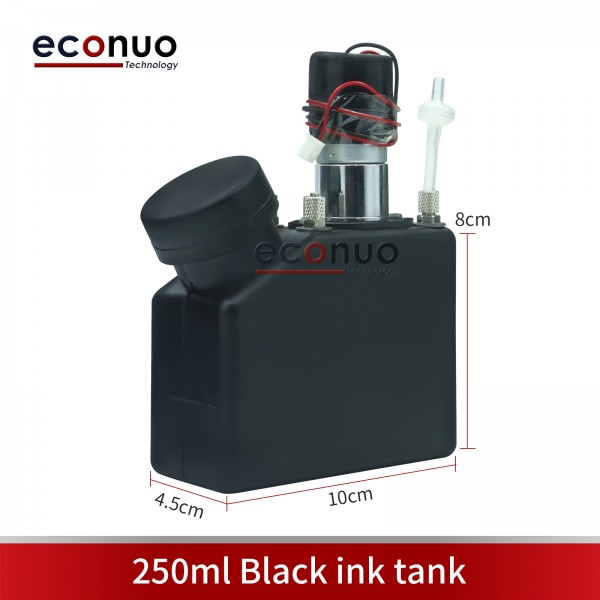 250ml Black Ink Tank  Ink Cartridge Sub Tank Stirrer/Motor/Filter/Metal Connector