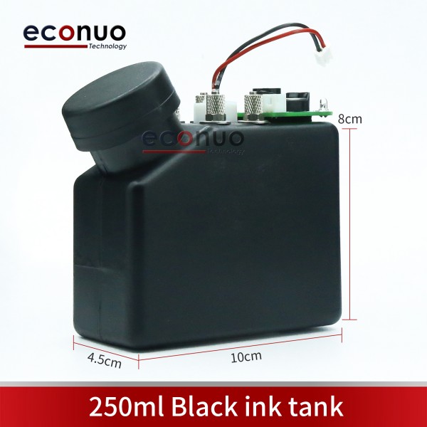 250ml Black Ink Tank  Ink Cartridge Sub Tank Float/ /Metal Connector/Alarm Control Panel