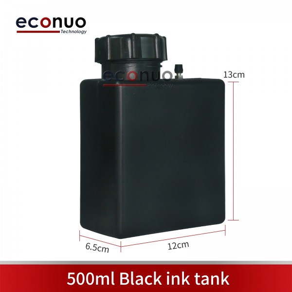  500ml Black Ink Tank  Ink Cartridge With Tube Connector Inner 3mm