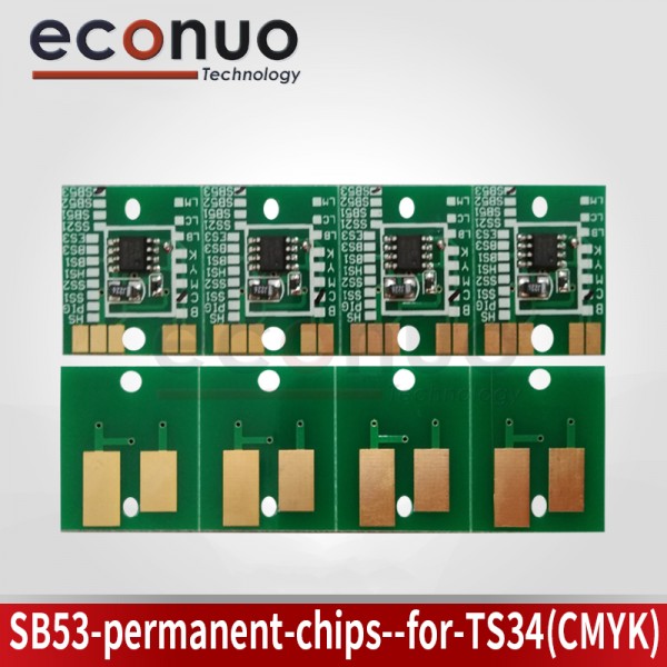  SB53 Permanent Chips For TS34 CMYK