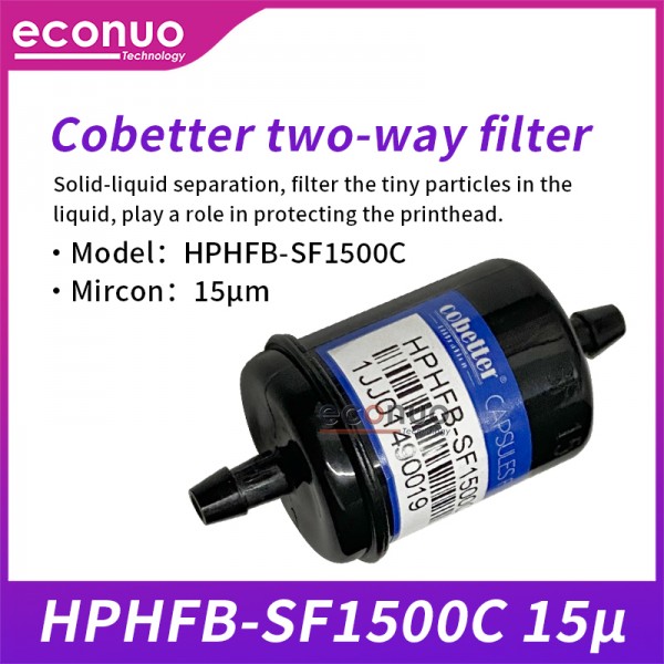 15 Micron Black UV Cobetter Capsule Ink Filter HPHFB-SF1500C