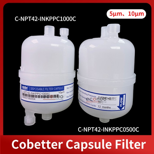Original Cobetter Capsule Filter Allwin Flora Gongzheng Machine Printer  Ink Filter 5 Micron C-NPT42-INKPPC0500C/10 Micron C-NPT42-INKPPC1000C 10um
