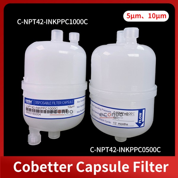 Original Cobetter Capsule Filter Allwin Flora Gongzheng Machine Printer  Ink Filter 5 Micron C-NPT42-INKPPC0500C/10 Micron C-NPT42-INKPPC1000C 10um