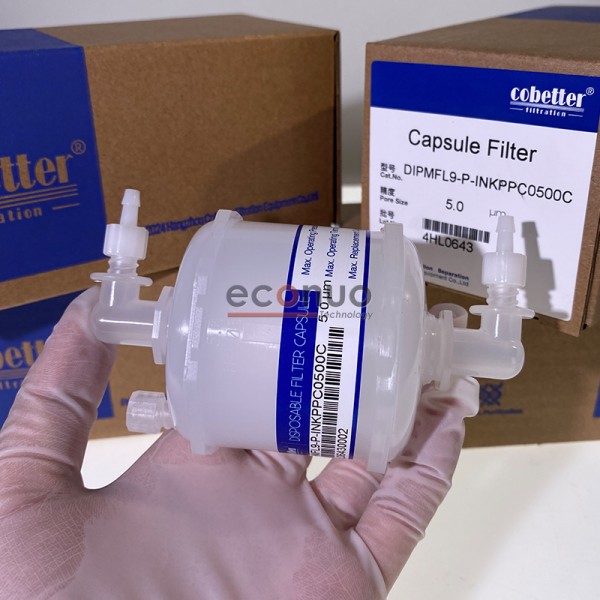 Inkjet filters cobetter filter cylindrical DIPMFL9-INKPPC0500C 5 micron for  Flora/Docan/Epson/JHF/Allwin inkjet printer
