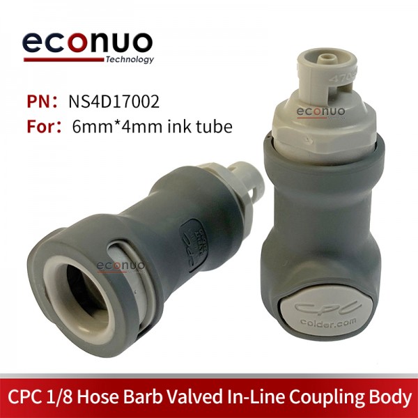CPC 18 Hose Barb Valved IN -LINE Coupling Body Connector