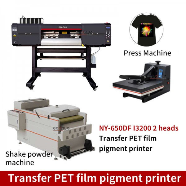 NY-650DF I3200 2heads Transfer PET Film Pigment Printer 