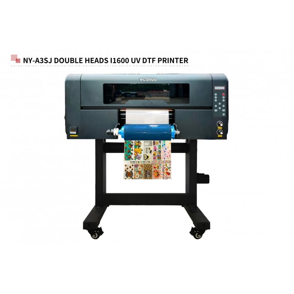 NY-A3SJ 2 head i1600 Printhead 30cm UV DTF Printer roll to roll AB film