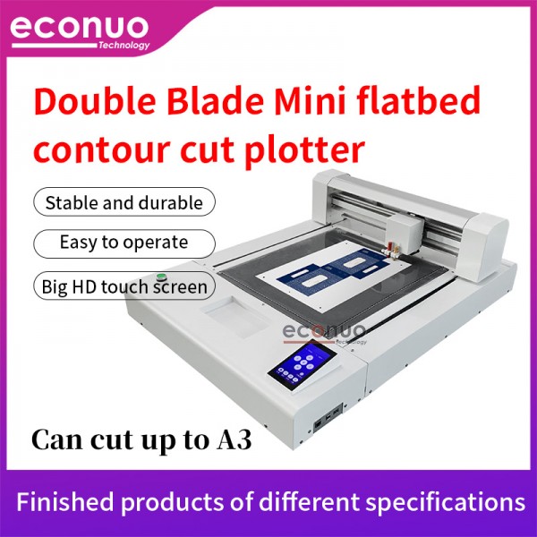 Best Quality NY5035DC Double Blade Mini flatbed contour cut plotter for vinyl sticker film paper cutting area 500x350mm