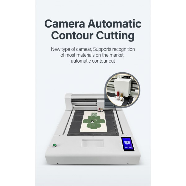 Best Quality NY5035DC Double Blade Mini flatbed contour cut plotter for vinyl sticker film paper cutting area 500x350mm