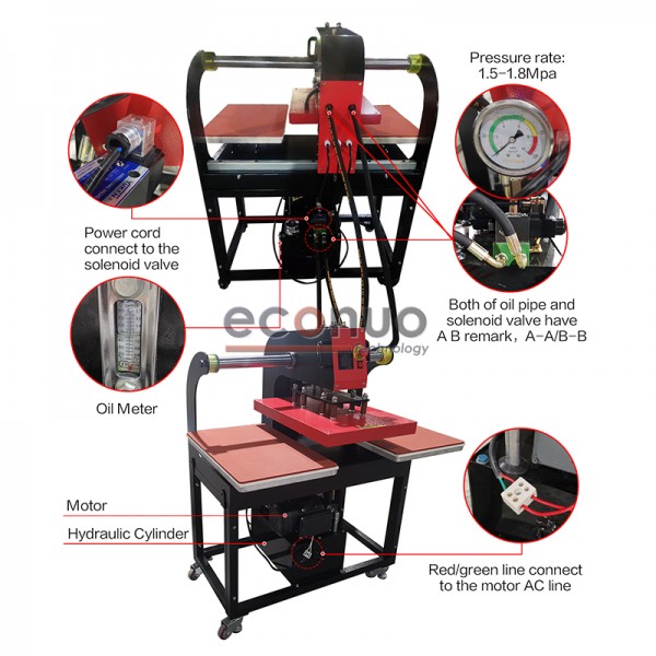  Hydraulic Double Station  Heat Press Machine