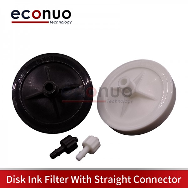 45MM AKN Disk Ink Filter With Straight Connector 5/10/20μm 