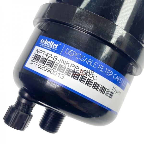 uv ink filter Cobetter Capsule Filter NPT42-B-INKPP1000C black 10 micron