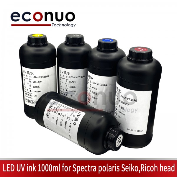  1000ML LED UV Ink For Spectra Polaris Seiko Ricoh Head