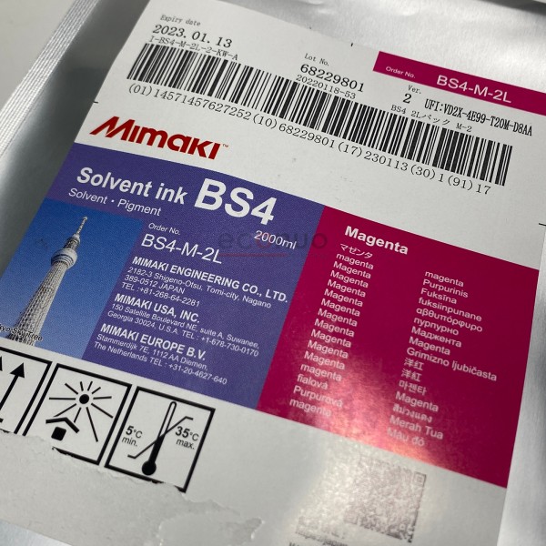 Original Mimaki BS4 Eco-solvent  Ink 2L