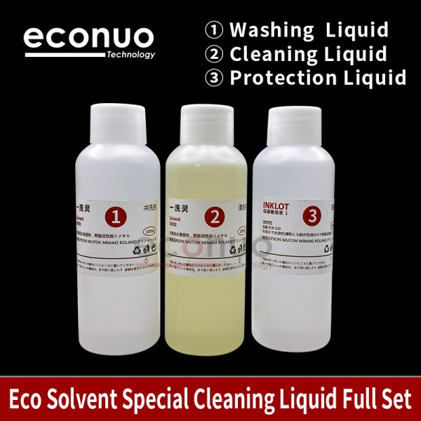 Eco Solvent Special Cleaning Liquid Full Set