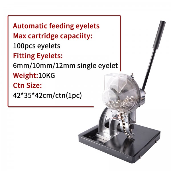 HP-9 10/6/12mm Semi-automatic Eyelet Machine