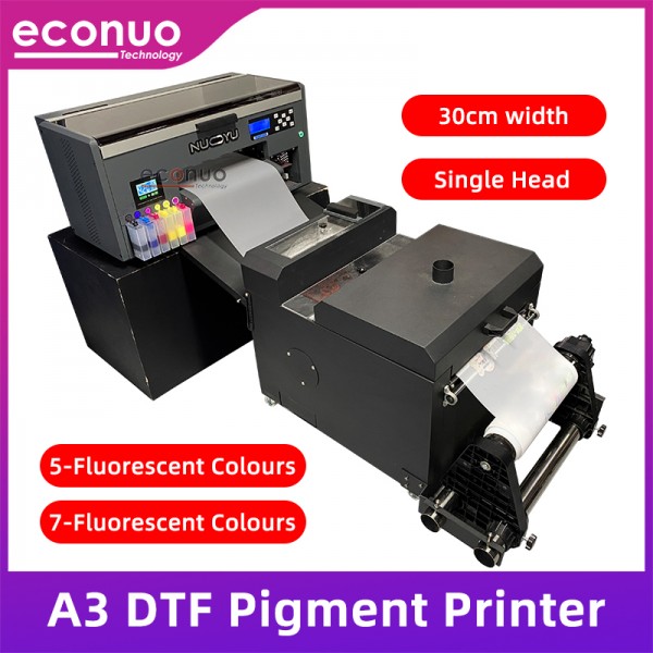 NY-A301DTFMINI/NY-A3017DTFMINI Single Head Mini DTF Pigment Printer 7 Fluorescent Colours