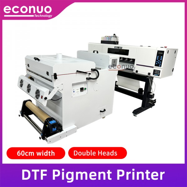 NY-602WDTF Double Heads DTF Pigment Printer with Shake Powder