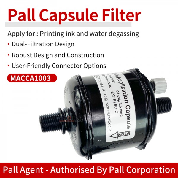 Original  Pall MACCA1003 10 micron ink capsule filter