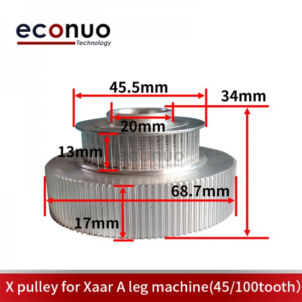 X Pulley For Xaar A Leg Machine 45/100 Tooth