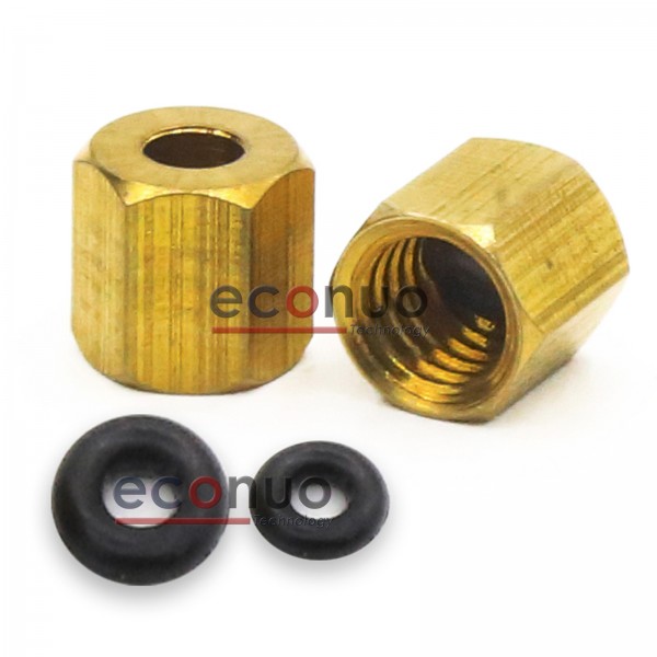 Copper Joint Screw  With O-ring For Ink Damper Ink Tube 3*2mm/4*3mm