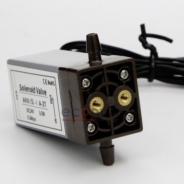 S-I A-2T DC24V 3.5W Two-way Electronic Valve Straight Head Connecting 3mm/4mm Ink Tube