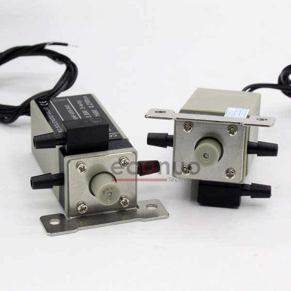 KHF-005-045 DC24V 3.8W KHF Straight 3-way Solenoid Valve Connect 4mm Ink Tube