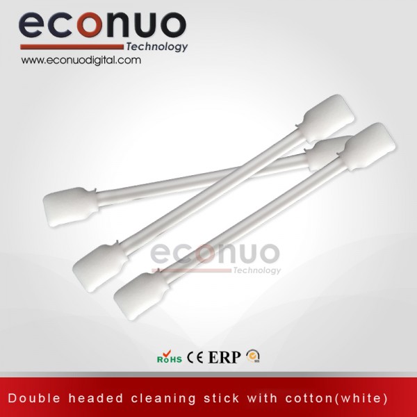 Double Headed Cleaning Stick With Cotton White 50pcs /bag