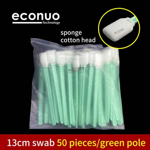 130mm Green/White Cleaning Swabs for Epson / Roland / Mimaki / Mutoh Inkjet Printers 50pcs /bag