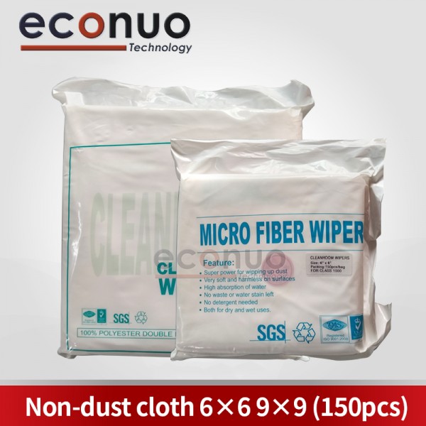 Non Dust Cloth 6*6 9*9 150pc/bag