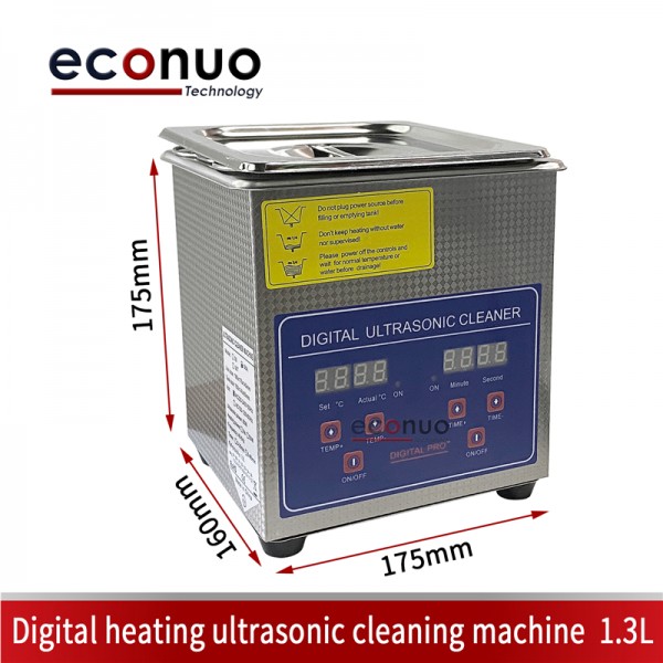 Digital Heating Ultrasonic Cleaning Machine  1.3L